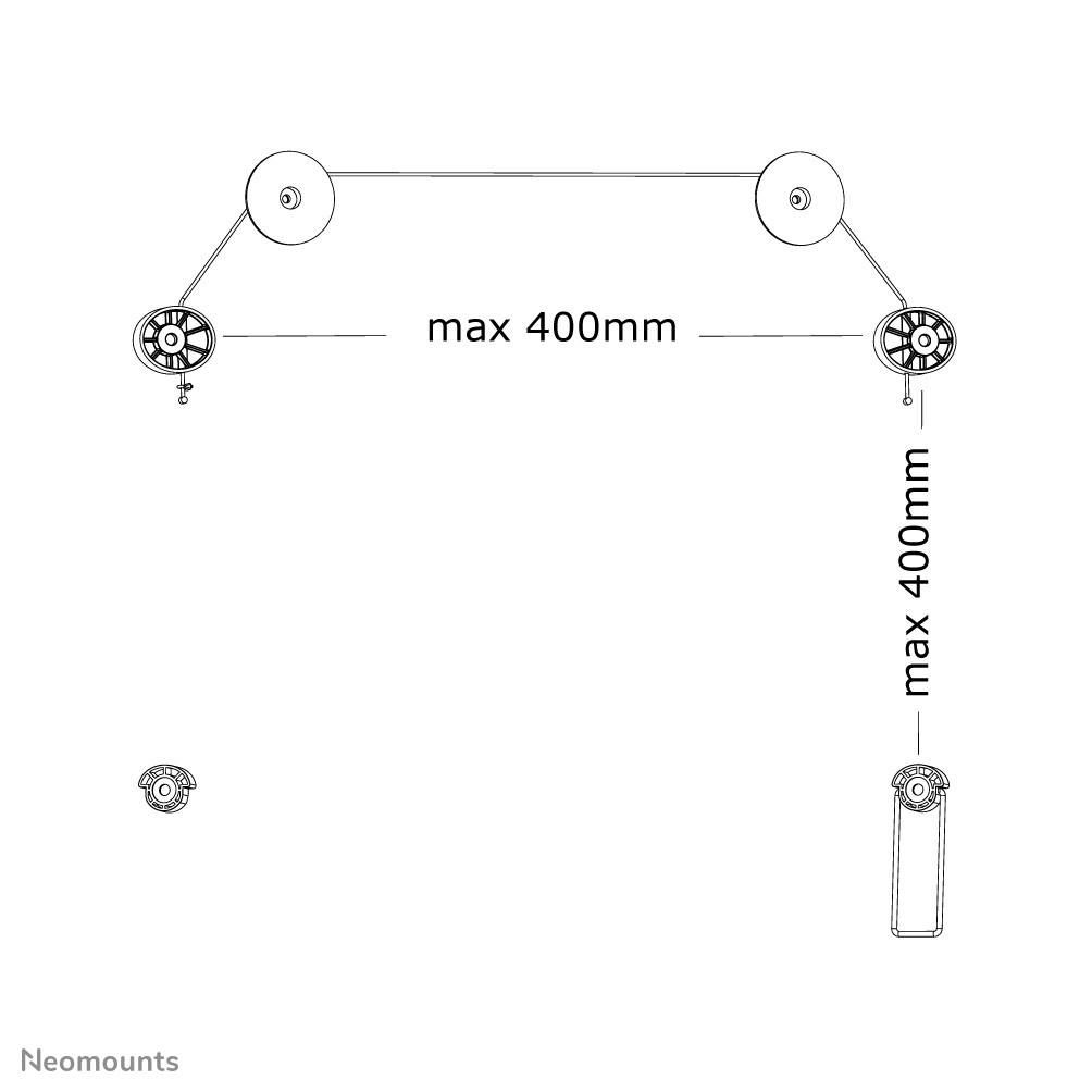 Neomounts PLASMA-W800 TV-Wandhalterung 32-55" - fest